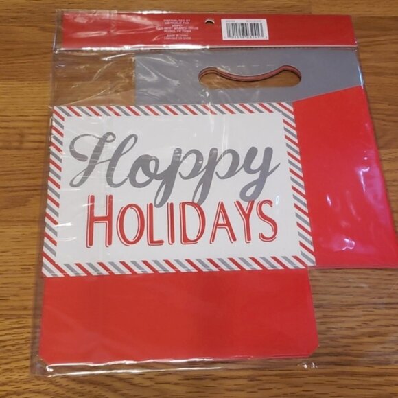 Christmas gift wrap beer bottle carrier bundle - Picture 6 of 6